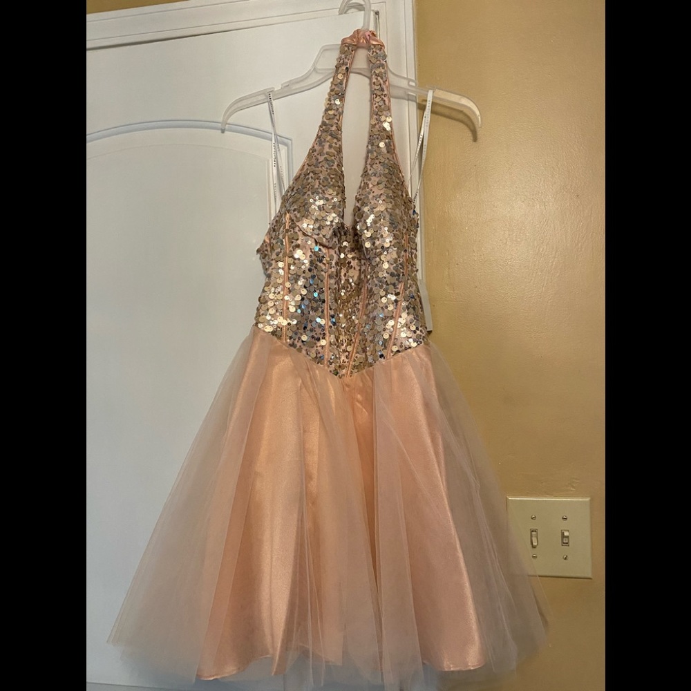 Mini Halter Prom dress